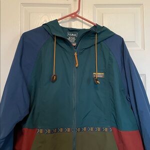 L.L.. Bean Mountain Classic Hooded full zip Jacket, 2X Plus spruce/tuscan olive